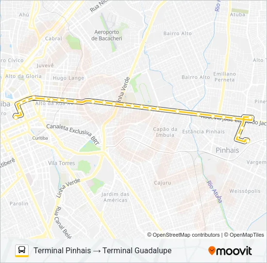 C03 PINHAIS / GUADALUPE Bus Line Map