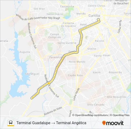 H97 ANGÉLICA / GUADALUPE Bus Line Map