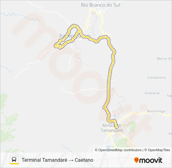 K71 ITAPERUÇU / PRAÇA 19 Bus Line Map
