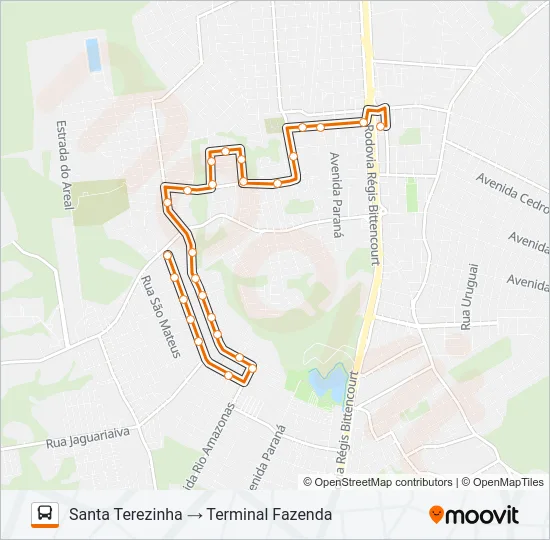 F26 SANTA TEREZINHA / IPÊ Bus Line Map