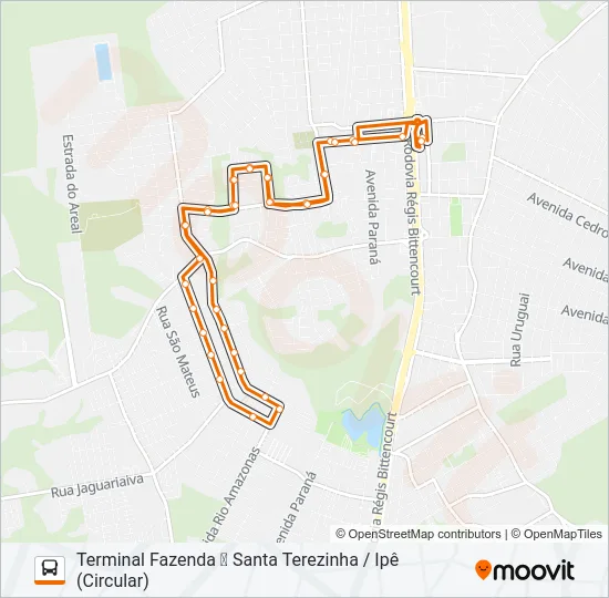 F26 SANTA TEREZINHA / IPÊ Bus Line Map