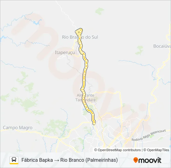 L71 RIO BRANCO / PRAÇA 19 Bus Line Map