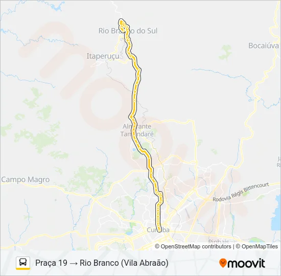 L71 RIO BRANCO / PRAÇA 19 Bus Line Map