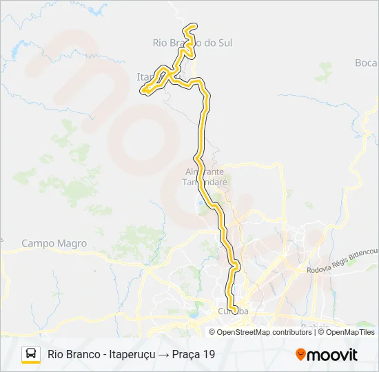 L71 RIO BRANCO / PRAÇA 19 Bus Line Map