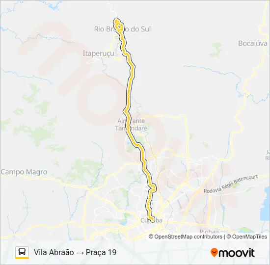 L71 RIO BRANCO / PRAÇA 19 Bus Line Map