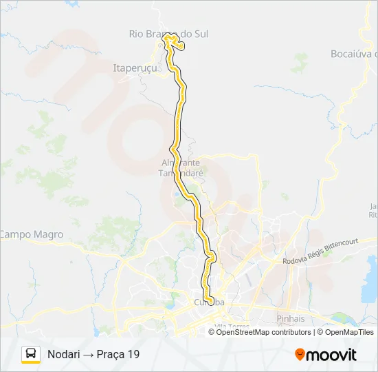 L71 RIO BRANCO / PRAÇA 19 Bus Line Map