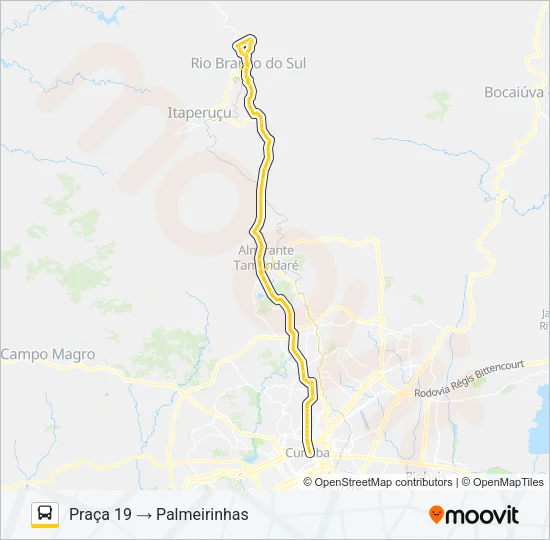 L71 RIO BRANCO / PRAÇA 19 Bus Line Map