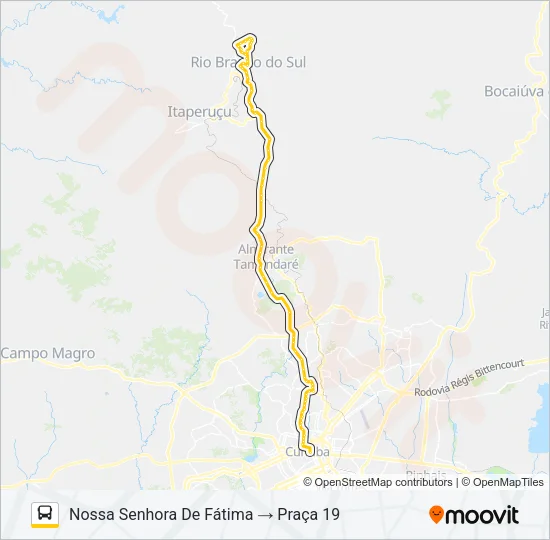 L71 RIO BRANCO / PRAÇA 19 Bus Line Map
