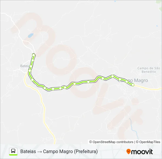 P31 BATEIAS / CAMPO MAGRO Bus Line Map
