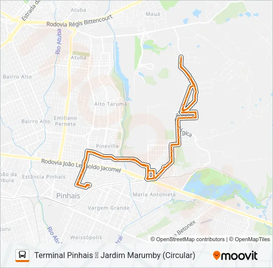 C22 PLANTA KARLA / PIO XII Bus Line Map