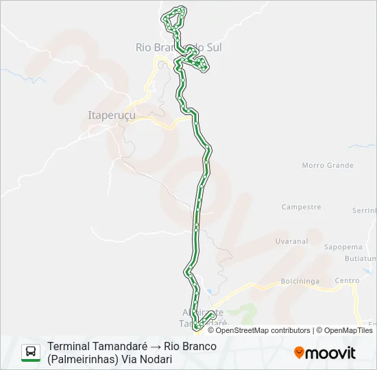 L11 RIO BRANCO / TAMANDARÉ Bus Line Map