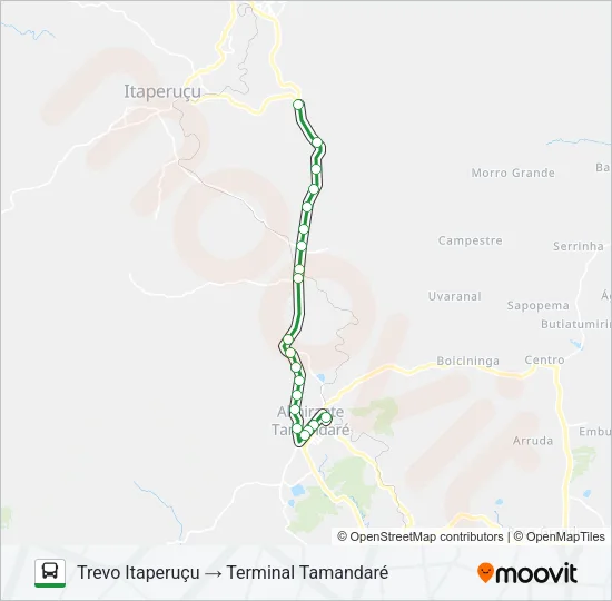 L11 RIO BRANCO / TAMANDARÉ Bus Line Map