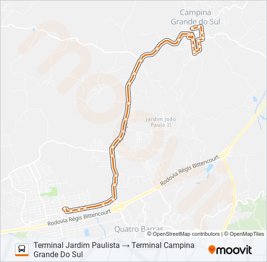 N11 SEDE / JARDIM PAULISTA bus Line Map