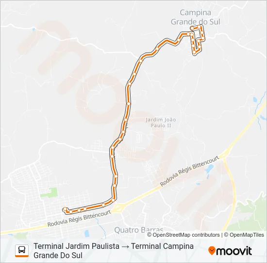 N11 SEDE / JARDIM PAULISTA Bus Line Map