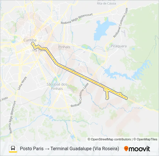 E76 POSTO PARIS / GUADALUPE Bus Line Map