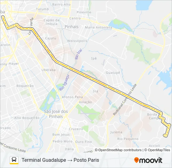 E76 POSTO PARIS / GUADALUPE Bus Line Map