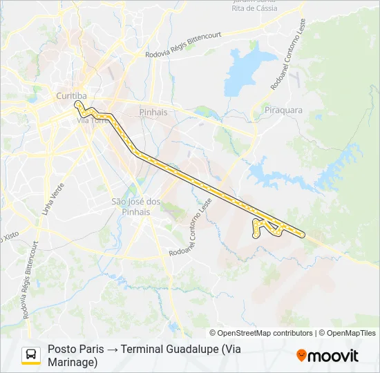E76 POSTO PARIS / GUADALUPE Bus Line Map