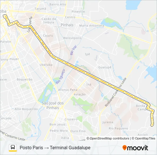 E76 POSTO PARIS / GUADALUPE Bus Line Map