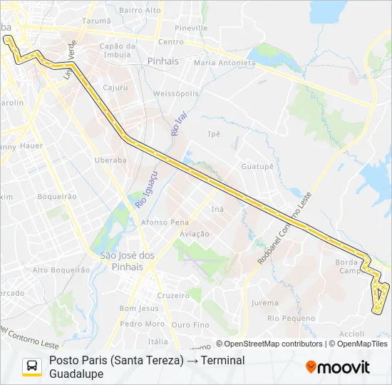E76 POSTO PARIS / GUADALUPE Bus Line Map