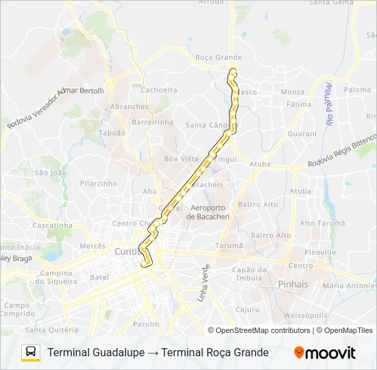 S01 ROÇA GRANDE / GUADALUPE Bus Line Map