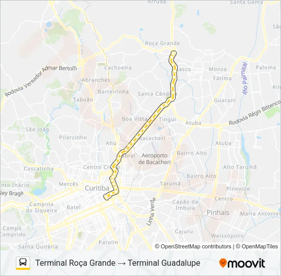 S01 ROÇA GRANDE / GUADALUPE Bus Line Map
