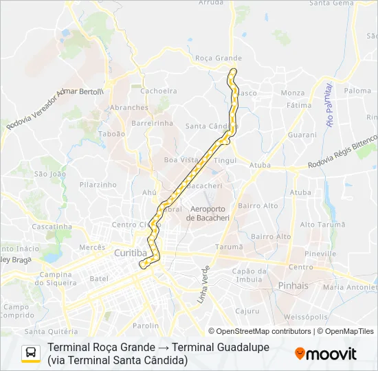 S01 ROÇA GRANDE / GUADALUPE Bus Line Map