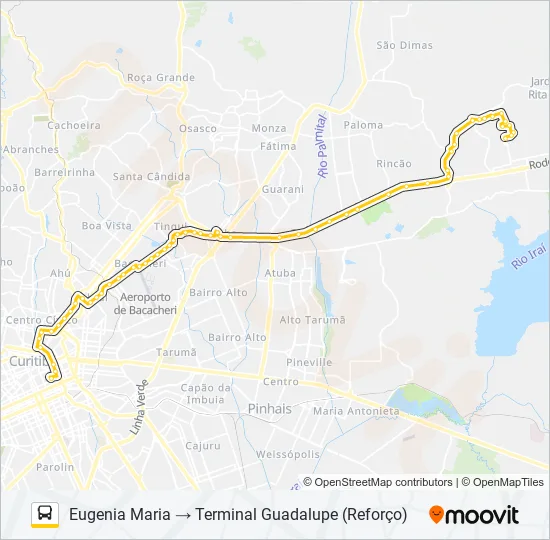 N63 EUGÊNIA MARIA / GUADALUPE Bus Line Map