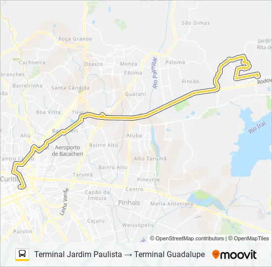 N63 EUGÊNIA MARIA / GUADALUPE Bus Line Map
