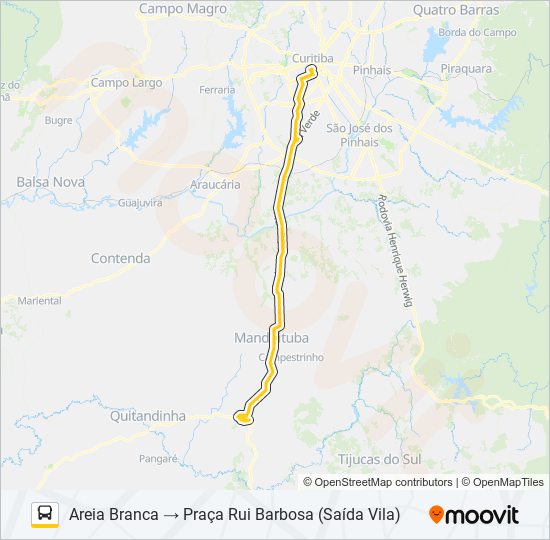 G72 AREIA BRANCA / RUI BARBOSA bus Line Map