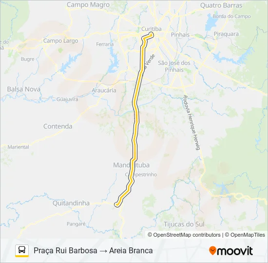 G72 AREIA BRANCA / RUI BARBOSA Bus Line Map