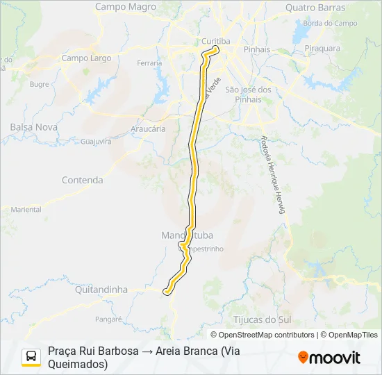G72 AREIA BRANCA / RUI BARBOSA Bus Line Map
