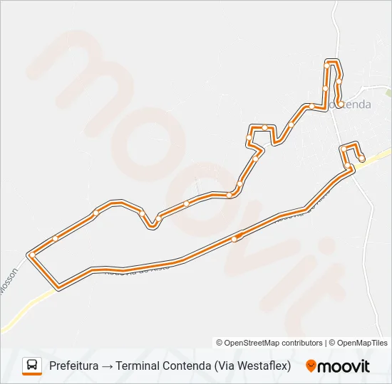R99 CONEXÃO CONTENDA (SERRINHA) Bus Line Map