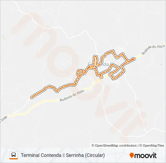 R99 CONEXÃO CONTENDA (SERRINHA) Bus Line Map