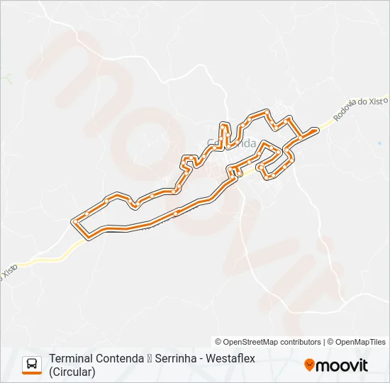R99 CONEXÃO CONTENDA (SERRINHA) Bus Line Map