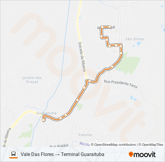 b46 colônia faria vale das flores Route Schedules, Stops & Maps Vale
