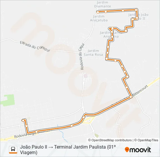 N24 JOÃO PAULO II / ÁREA INDUSTRIAL Bus Line Map