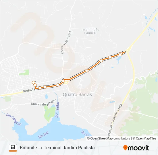 N24 JOÃO PAULO II / ÁREA INDUSTRIAL Bus Line Map