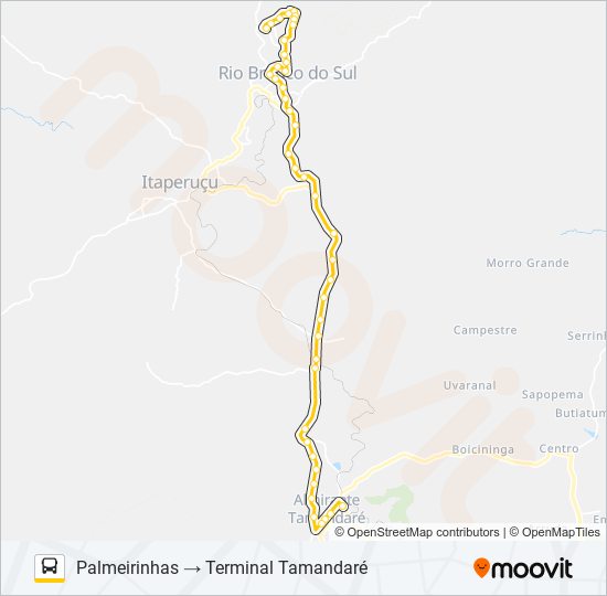 Mapa de L79 RIO BRANCO / PRAÇA 19 (VIA TAMANDARÉ) de autobús