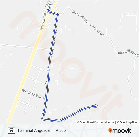 S41 ALSCO Bus Line Map