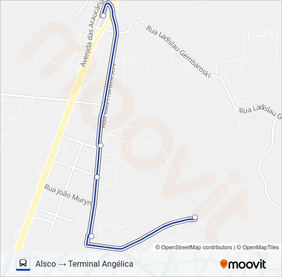 S41 ALSCO Bus Line Map