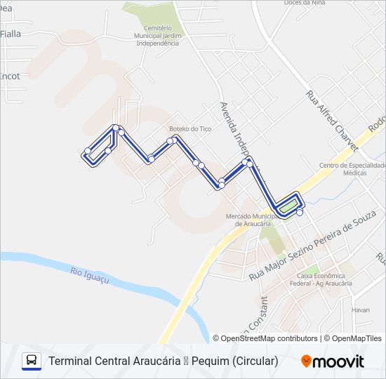 Mapa da linha S15 PEQUIM de ônibus