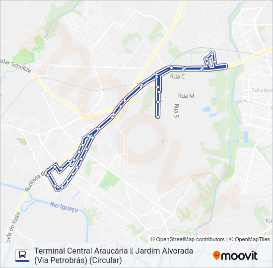 S31 ALVORADA Bus Line Map