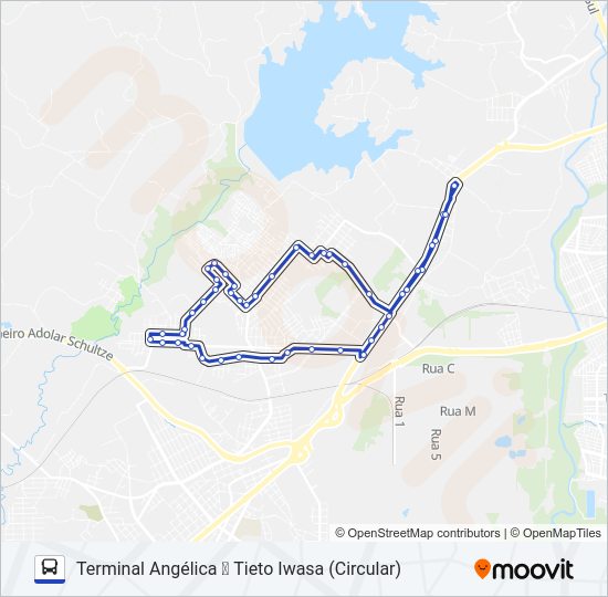 Mapa da linha S34 LINHA 04 de ônibus