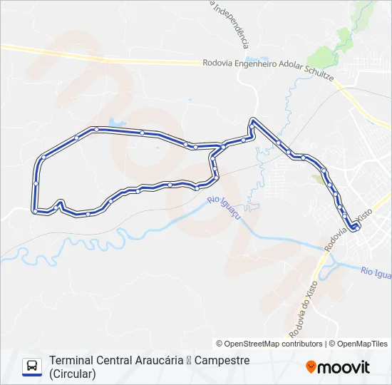 S48 CAMPESTRE Bus Line Map