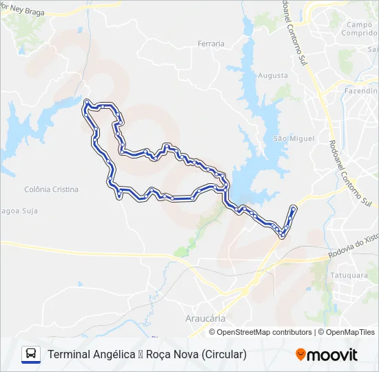 S63 ROÇA NOVA Bus Line Map