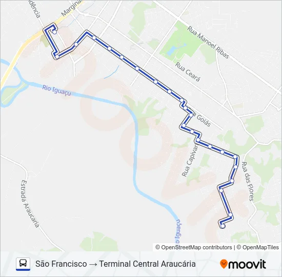 F24 SÃO FRANCISCO Bus Line Map