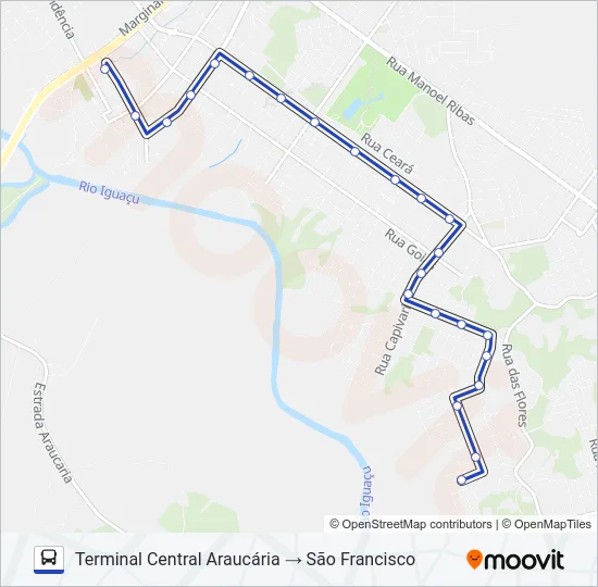 F24 SÃO FRANCISCO Bus Line Map