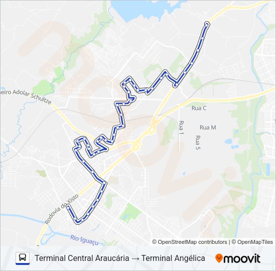 S14 IPÊS / JATOBÁ Bus Line Map