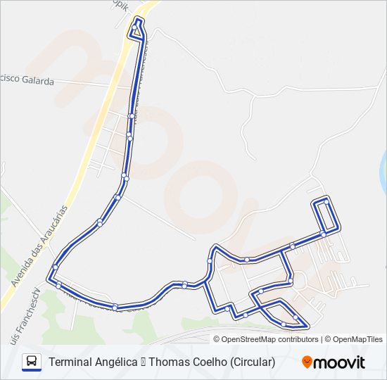 S35 THOMAS COELHO bus Line Map