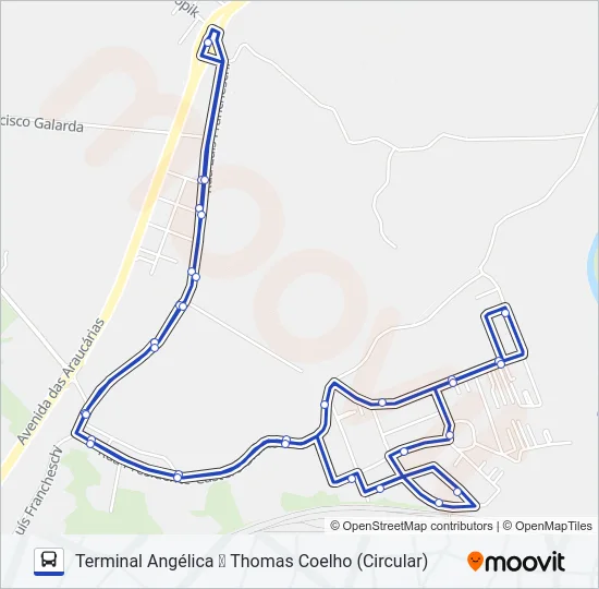 S35 THOMAS COELHO Bus Line Map